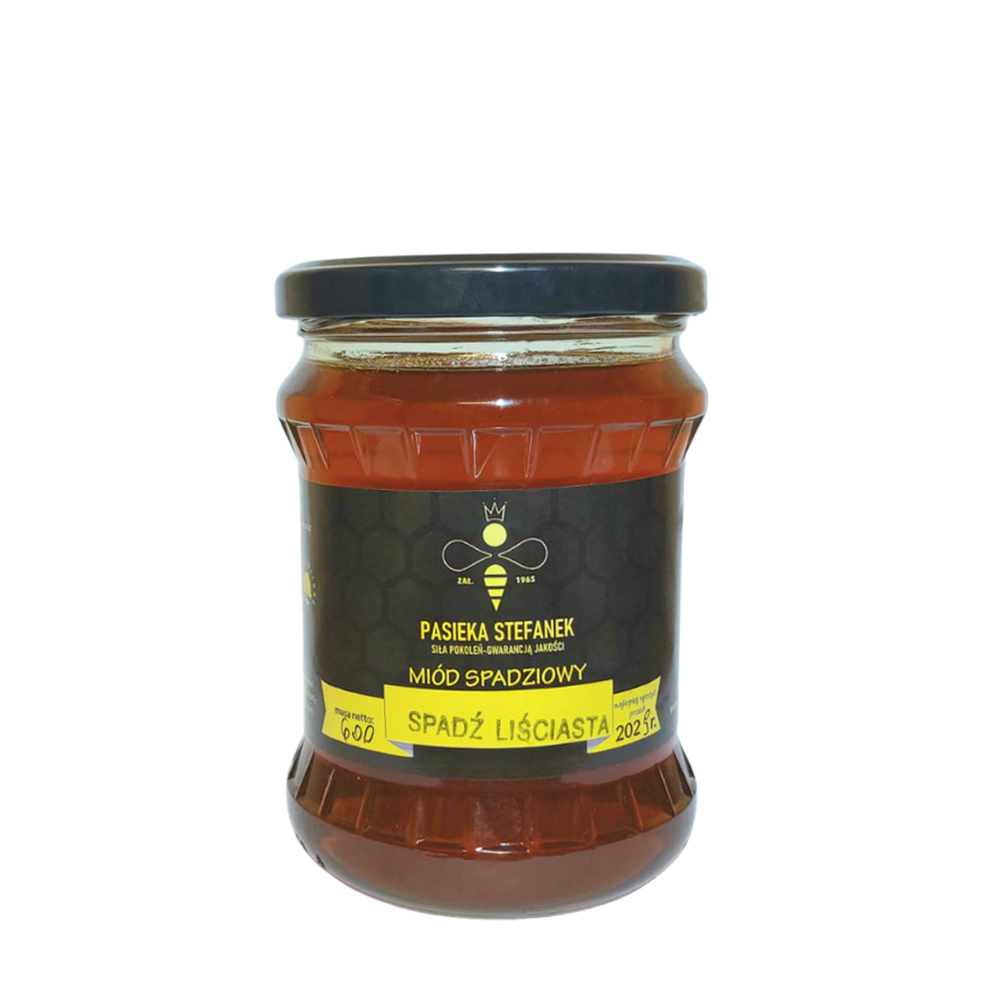 Miód ze spadzi liściastej 600 g - Pasieka Stefanek