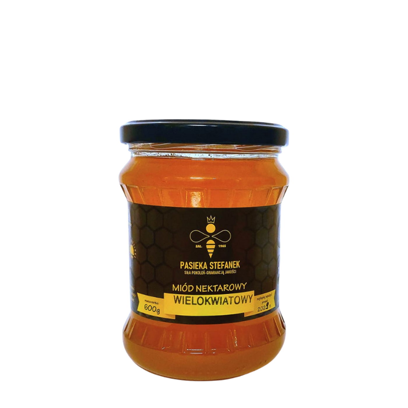 Miód wielokwiatowy 600 g - Pasieka Stefanek
